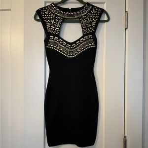 Black bebe bodycon dress